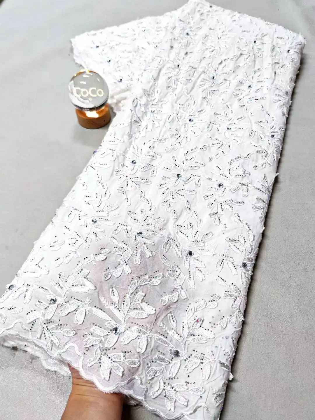 2025 Nigerian High-Quality Tulle Lace Fabric for Sewing Wedding Party Dress Chiffon Guipure Embroidery Cotton 5Yard XL112
2025 Nigerian High-Quality Tulle Lace Fabric for Sewing Wedding Party Dress Chiffon Guipure Embroidery Cotton 5Yard XL112