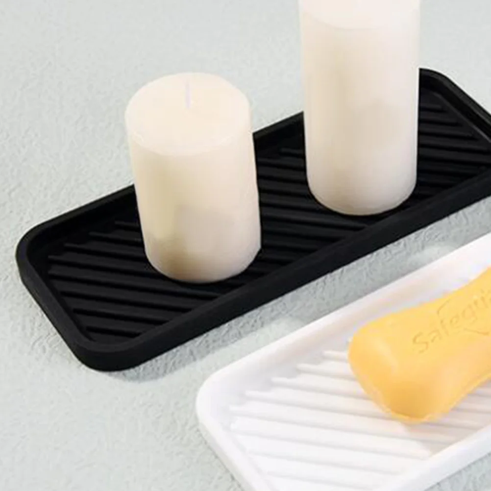 2Pcs Household Silicone Tray Compact Soap Dispenser Holder Multipurpose Drying Mat for Bathroom Kitchen Countertop Storage
2Pcs Household Silicone Tray Compact Soap Dispenser Holder Multipurpose Drying Mat for Bathroom Kitchen Countertop Storage
