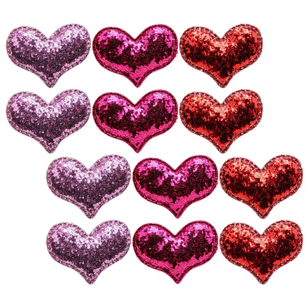 12 pcs Hair Clips Glitter Heart Shaped Duckbilled Non Damaging Fabric Accessories Birthday Party Daily Use Girl Hairbands
12 pcs Hair Clips Glitter Heart Shaped Duckbilled Non Damaging Fabric Accessories Birthday Party Daily Use Girl Hairbands