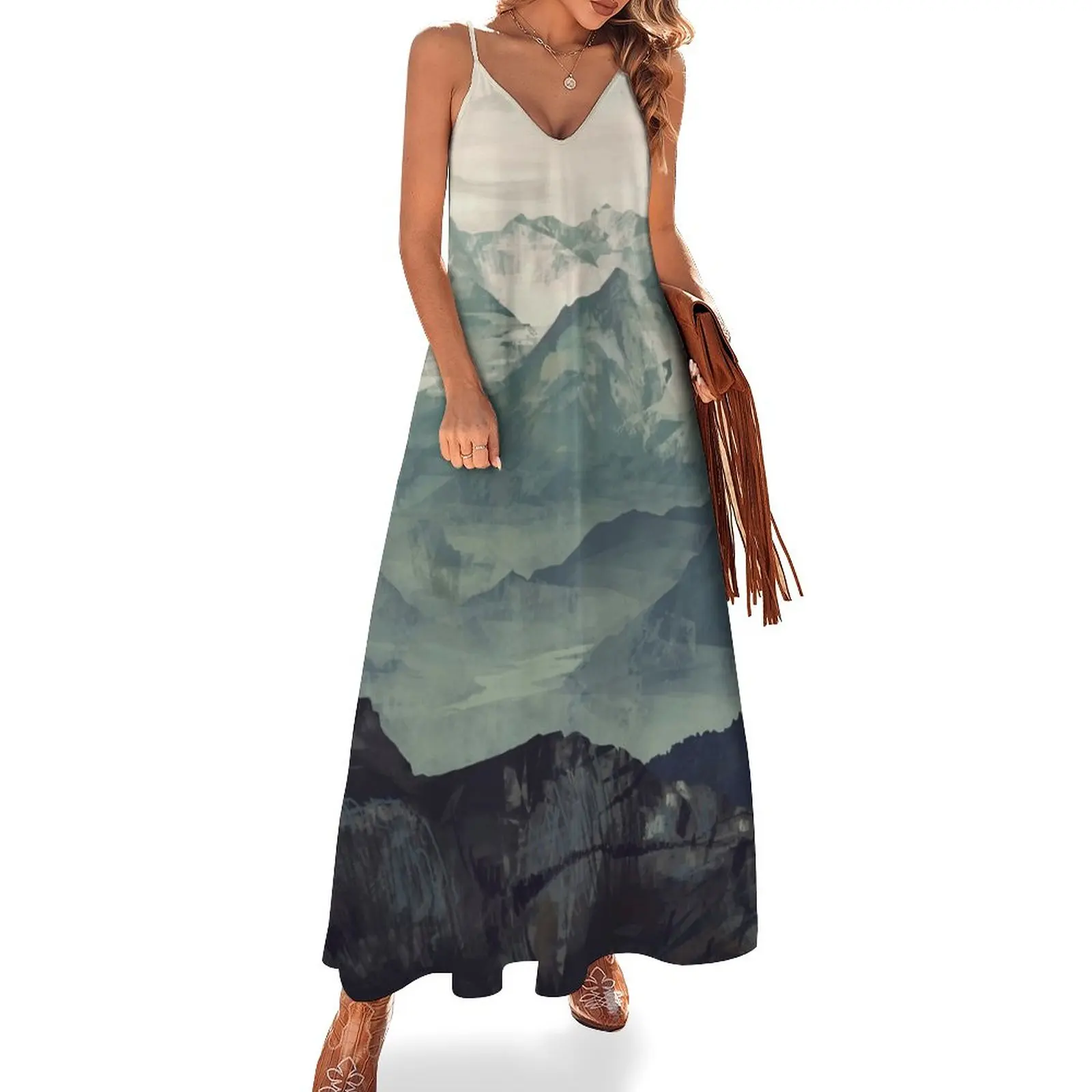 Mountain Fog Sleeveless Dress ladies dresses for special occasions Women's dresses
Mountain Fog Sleeveless Dress ladies dresses for special occasions Women's dresses