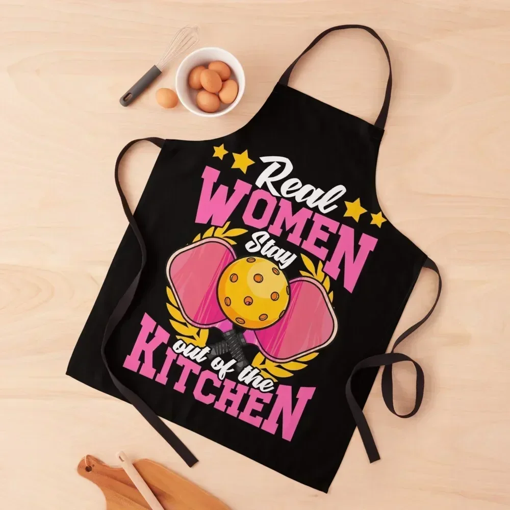 Real Women Stay Out Of The Kitchen Funny Pickleball Girl Apron cook wear Kitchen For Women Apron 
Real Women Stay Out Of The Kitchen Funny Pickleball Girl Apron cook wear Kitchen For Women Apron