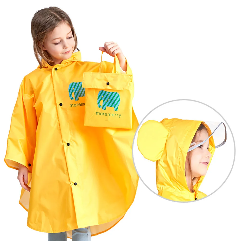 Kids Raincoat Yellow Reusable Poncho Lightweight Portable Hooded Ponchos for Toddler School Bag Bright Color Elastic Cuff
Kids Raincoat Yellow Reusable Poncho Lightweight Portable Hooded Ponchos for Toddler School Bag Bright Color Elastic Cuff