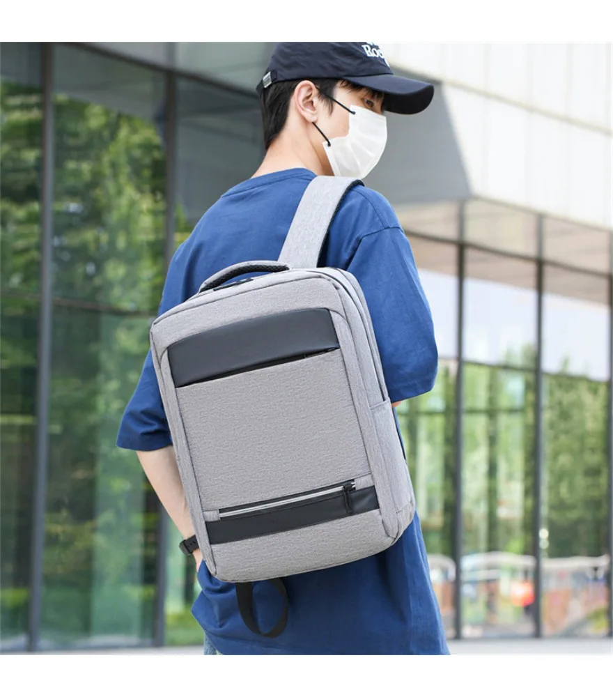 Navy black strip spliced backpack anti splash dual side slip pockets for ladies daily shopping weekend outing
Navy black strip spliced backpack anti splash dual side slip pockets for ladies daily shopping weekend outing