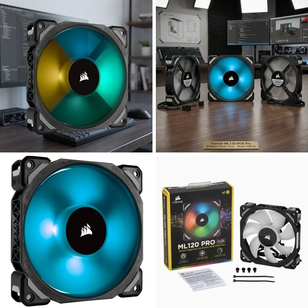 For Corsair ML120 PRO 120mm Premium Magnetic Levitation RGB LED PWM Fan No packaging
For Corsair ML120 PRO 120mm Premium Magnetic Levitation RGB LED PWM Fan No packaging