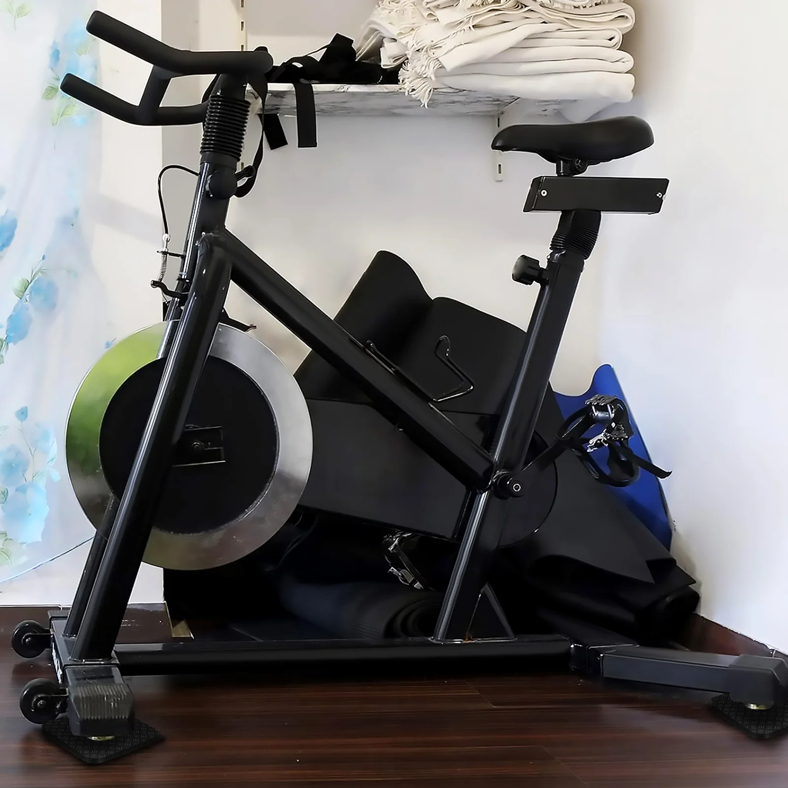 4pcs Treadmill Pads Anti-Slip Floor Protector For Home Gym Durable Pu Exercise Equipment Mat Hardwood Carpet Tile Concrete Noise 
4pcs Treadmill Pads Anti-Slip Floor Protector For Home Gym Durable Pu Exercise Equipment Mat Hardwood Carpet Tile Concrete Noise