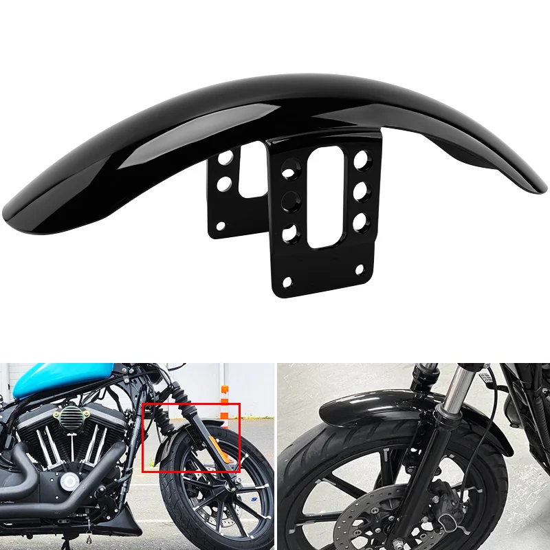 Gloss Black Motorcycle Front Mudguard Fender Guard Cover Accessories For Harley Sportster Iron 1200 XL 883 XL1200 48 72 1988-up
Gloss Black Motorcycle Front Mudguard Fender Guard Cover Accessories For Harley Sportster Iron 1200 XL 883 XL1200 48 72 1988-up