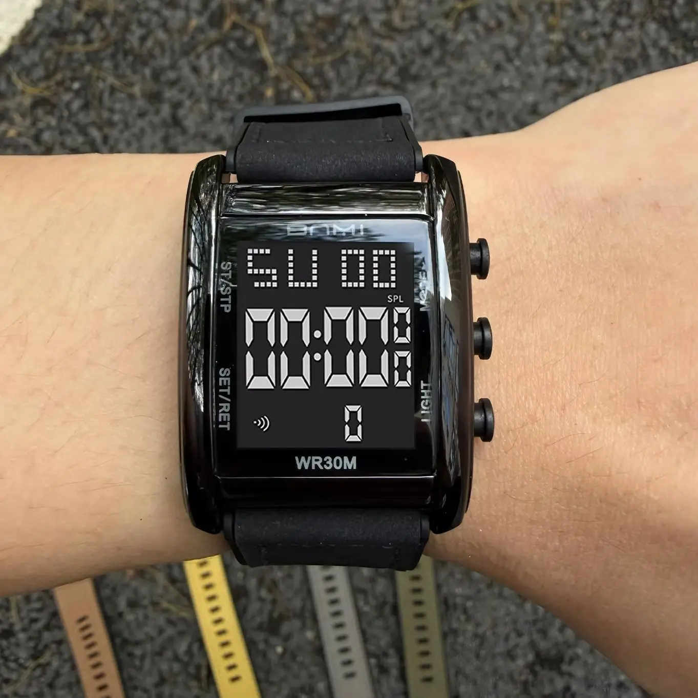 Digital Men's Watch Fashion Multi functional Leather Strap Square LED Sports Waterproof Military Timing Electronic Watches Gift
Digital Men's Watch Fashion Multi functional Leather Strap Square LED Sports Waterproof Military Timing Electronic Watches Gift