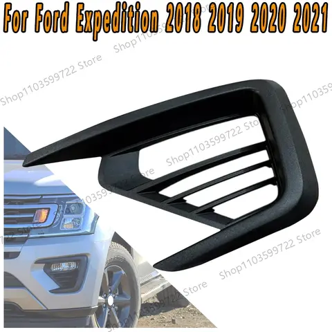 Car Accessories JL1Z15A245AA For Ford Expedition 2018 2019 2020 2021 Fog Lamp Frame Front Bumper Shade Frosted Outer Frame