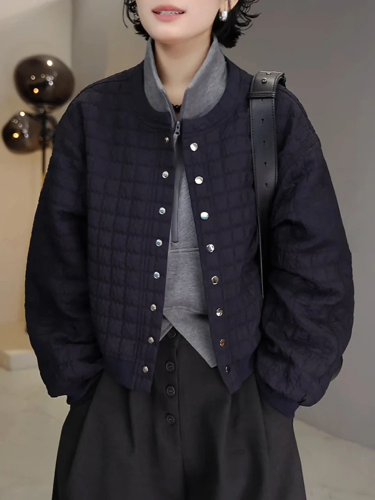 Женская хлопковая куртка Slim Fit с ромбовидным узором, универсальная тонкая хлопковая верхняя одежда, весна-осень, новинка
Женская хлопковая куртка Slim Fit с ромбовидным узором, универсальная тонкая хлопковая верхняя одежда, весна-осень, новинка