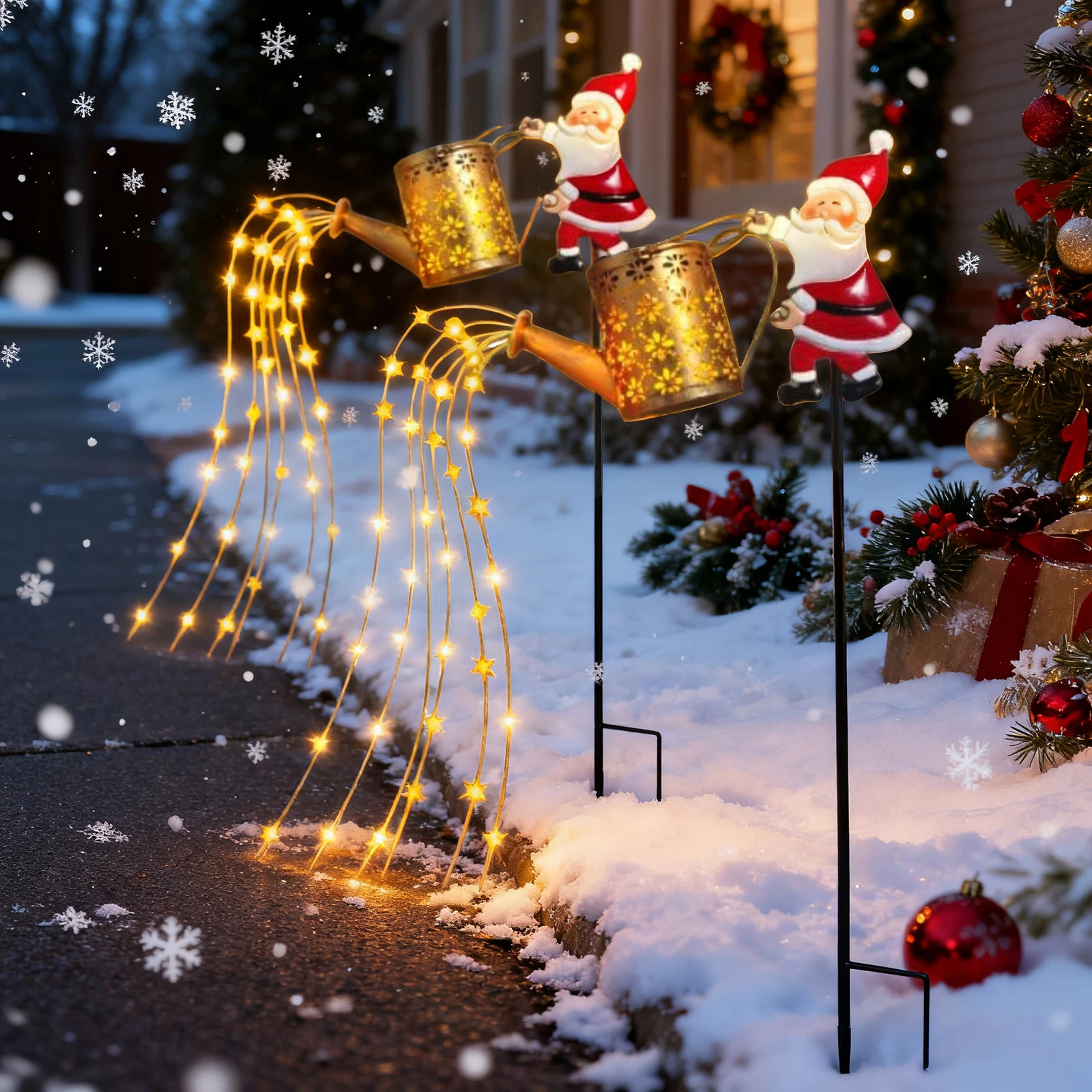 Creative Christmas Courtyards Decoration Outdoor Garden Lamps Showerhead Light Santa Claus Style Design Solar Light
Creative Christmas Courtyards Decoration Outdoor Garden Lamps Showerhead Light Santa Claus Style Design Solar Light