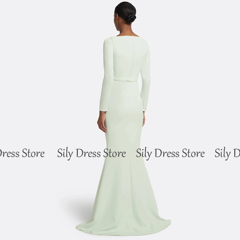 Saudi Prom Dresses for Ladies Jersey Mermaid/Trumpet Celebrity Dress Mint Strapless Rhinestones/Crystals Belt Evening Dress Long
Saudi Prom Dresses for Ladies Jersey Mermaid/Trumpet Celebrity Dress Mint Strapless Rhinestones/Crystals Belt Evening Dress Long