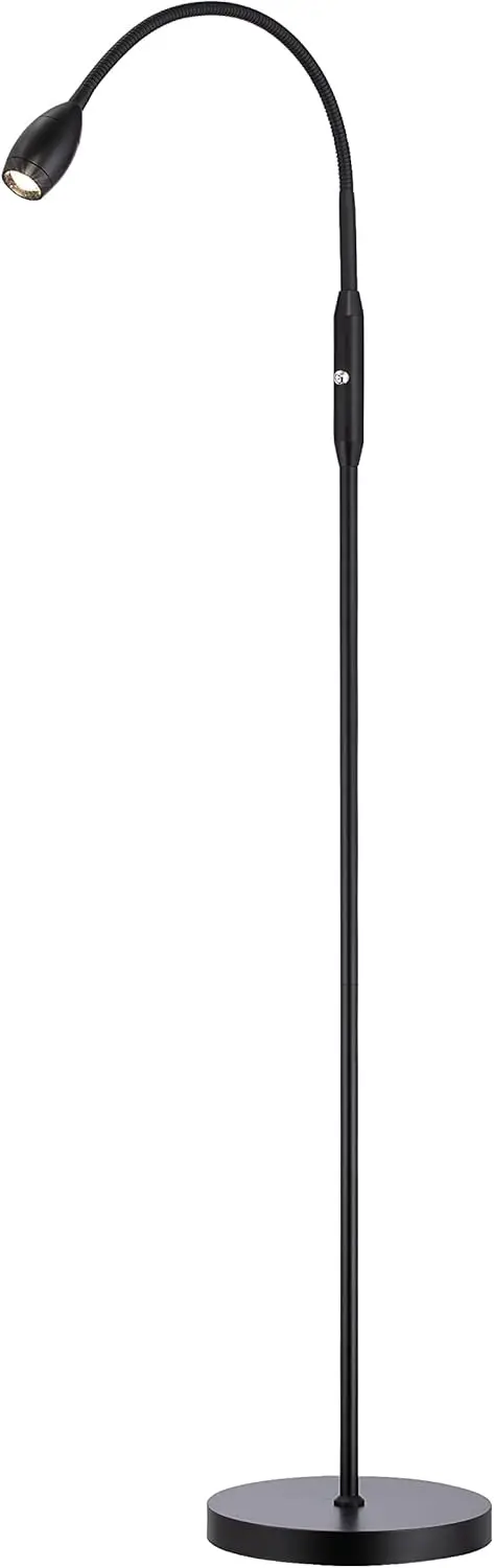 Adjustable LED Floor Lamp with Dimmable Spotlight, Flexible Gooseneck for Reading and Crafting, Matte Black
Adjustable LED Floor Lamp with Dimmable Spotlight, Flexible Gooseneck for Reading and Crafting, Matte Black