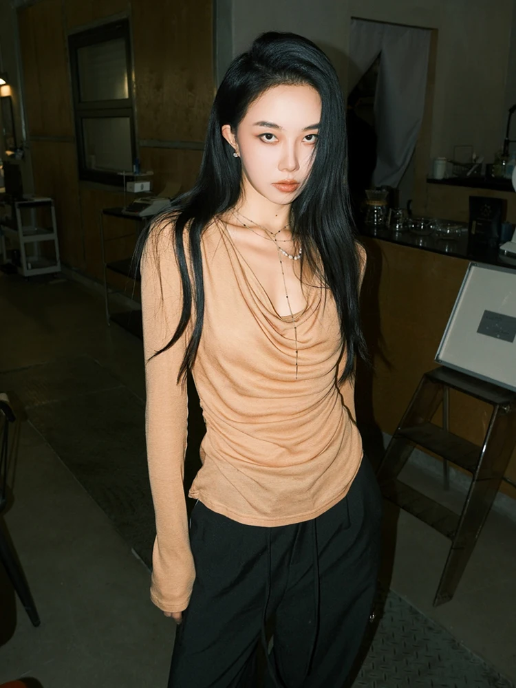 Ультратонкая футболка Long Sve V-Ne, женская облегающая футболка из шерстяной лиоцелловой смеси Street Sle Faionable Top Spring Moisture-ng
Ультратонкая футболка Long Sve V-Ne, женская облегающая футболка из шерстяной лиоцелловой смеси Street Sle Faionable Top Spring Moisture-ng