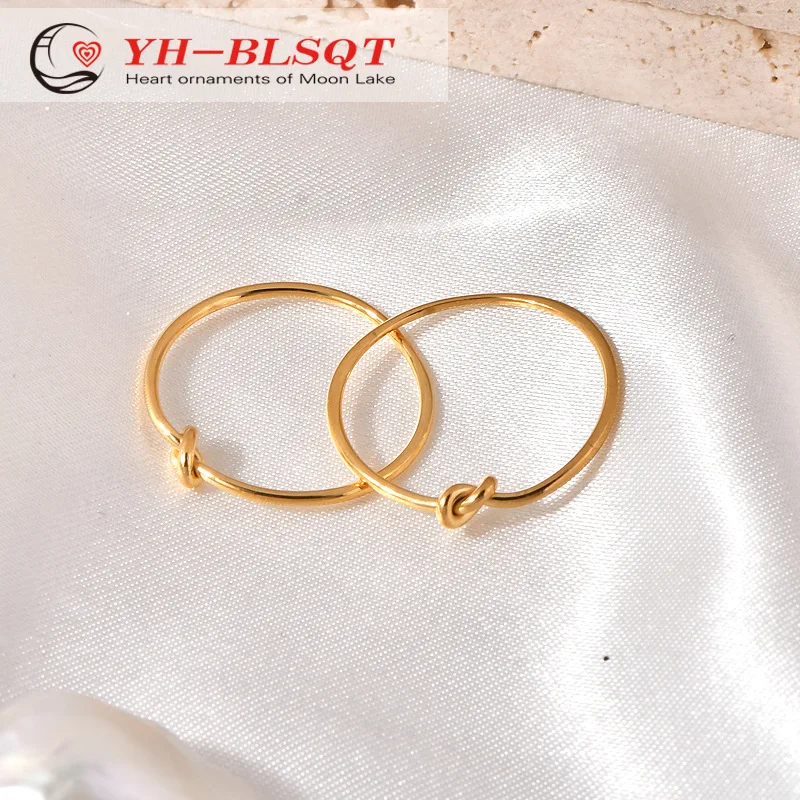 European and American Cross-Border 18K Gold-Plated Korean Style Knotted Plain Ring, Simple and Versatile, Super Cute and Exquisite Tail Finger for Women
European and American Cross-Border 18K Gold-Plated Korean Style Knotted Plain Ring, Simple and Versatile, Super Cute and Exquisite Tail Finger for Women