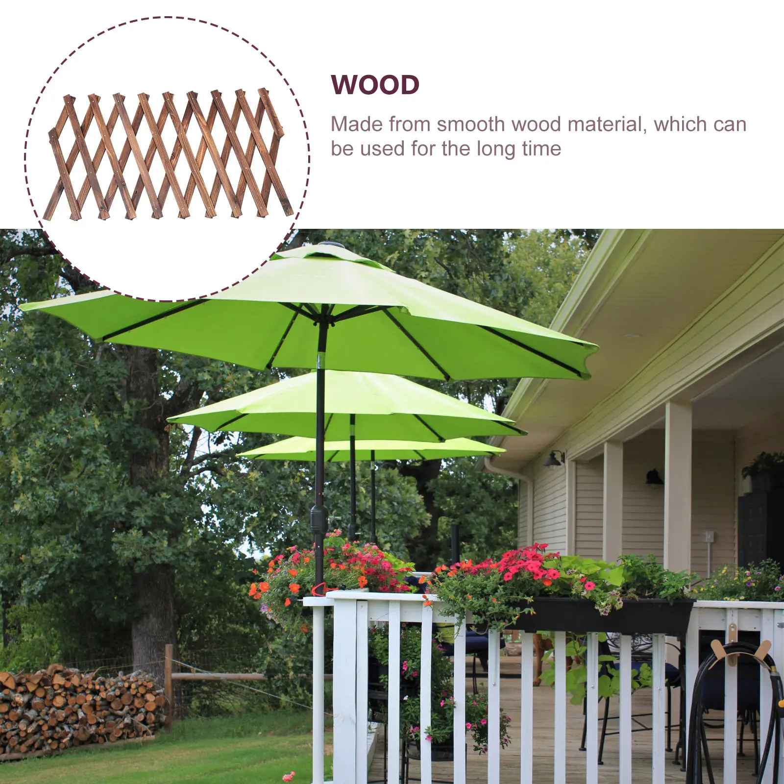 Expandable Wooden Fence DIY Garden Yard Decorative Guardrail Smooth Wood Material for Landscape Pastoral Atmosphere
Expandable Wooden Fence DIY Garden Yard Decorative Guardrail Smooth Wood Material for Landscape Pastoral Atmosphere