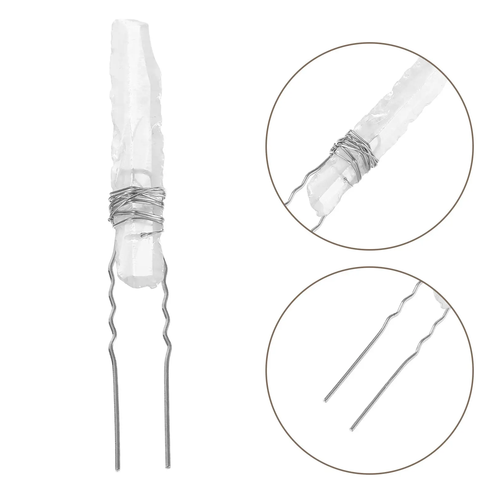 4Pcs Elegant Quartz Crystal Hair Clips Bridal Wedding Hair Pins Sparkling Bridesmaid Accessories for Prom Party Styling
4Pcs Elegant Quartz Crystal Hair Clips Bridal Wedding Hair Pins Sparkling Bridesmaid Accessories for Prom Party Styling