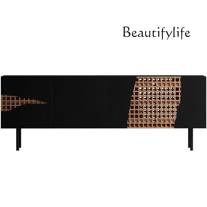 TV cabinet solid wood simple black sofa back cabinet medieval living room creative storage simple
TV cabinet solid wood simple black sofa back cabinet medieval living room creative storage simple