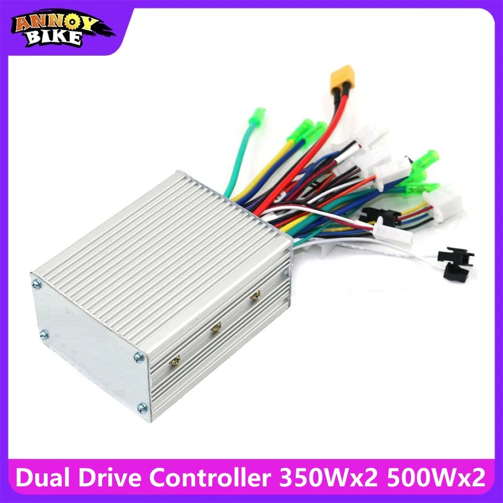 Dual Drive Controller 24V36V48V 350Wx2 500Wx2 Controller for Electric Go-kart, Scooter, and Scooter One-to-two Controller
Dual Drive Controller 24V36V48V 350Wx2 500Wx2 Controller for Electric Go-kart, Scooter, and Scooter One-to-two Controller