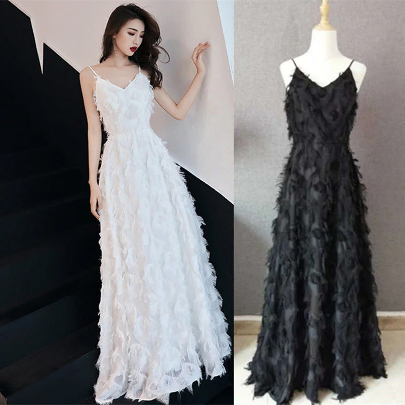 Elegant White Feather Long Dress Women Halter Neck Luxury High End Fairy Evening Gown For Engagement Birthday Wedding Ceremony
Elegant White Feather Long Dress Women Halter Neck Luxury High End Fairy Evening Gown For Engagement Birthday Wedding Ceremony