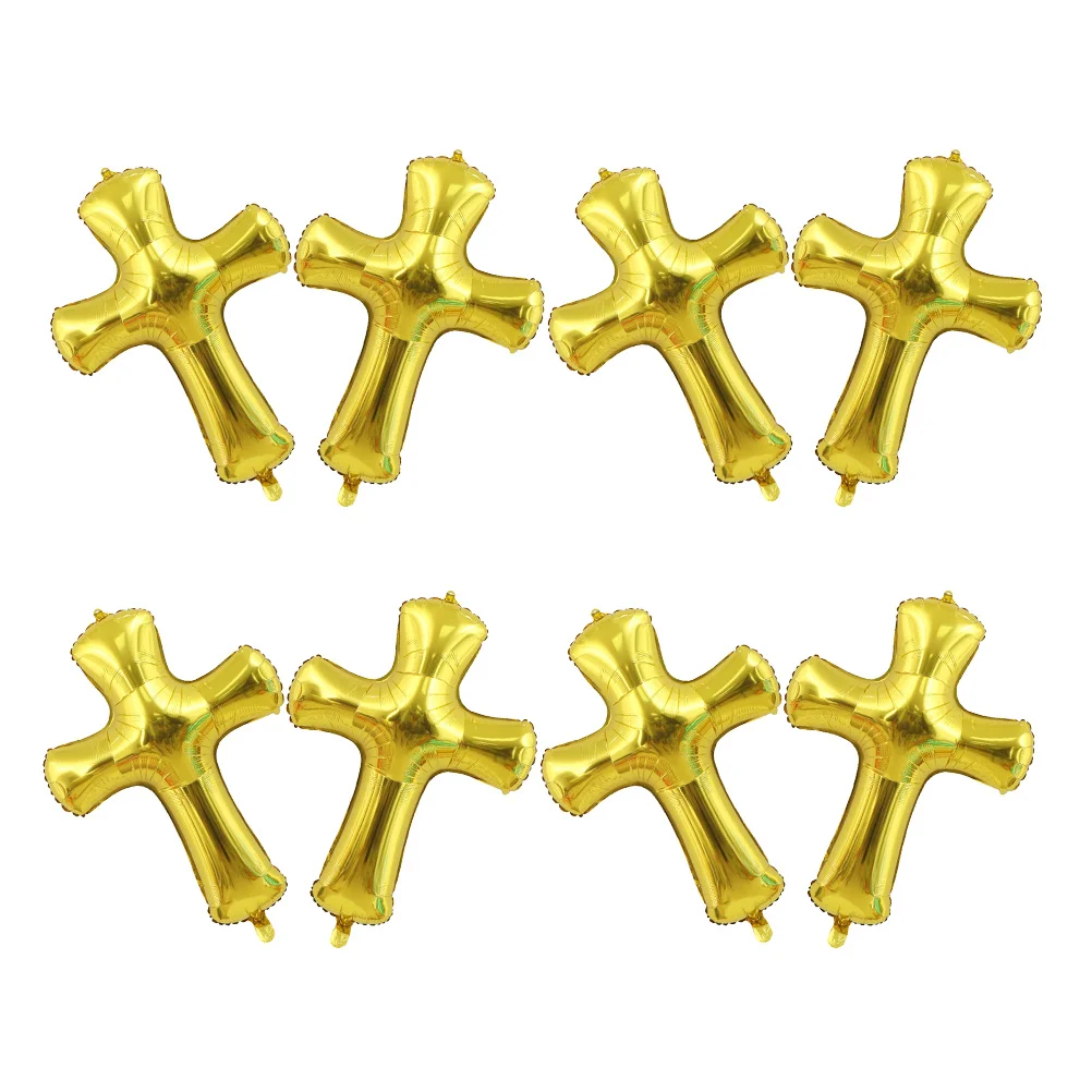8pcs Cross Aluminum Foil Balloons Baby Shower Baptism Birthday Party Decoration Balloon Props Foil Balloon Set For Ceremony
8pcs Cross Aluminum Foil Balloons Baby Shower Baptism Birthday Party Decoration Balloon Props Foil Balloon Set For Ceremony
