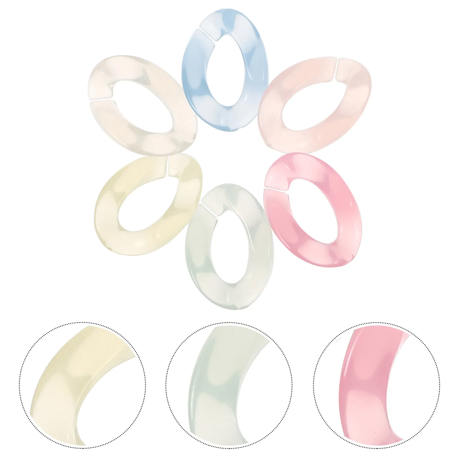 150pcs Acrylic Ear Hook Accessories Diy Link Connectors For Bracelet Phone Chain Keychain Making Craft Tools Lightweight Durable
150pcs Acrylic Ear Hook Accessories Diy Link Connectors For Bracelet Phone Chain Keychain Making Craft Tools Lightweight Durable