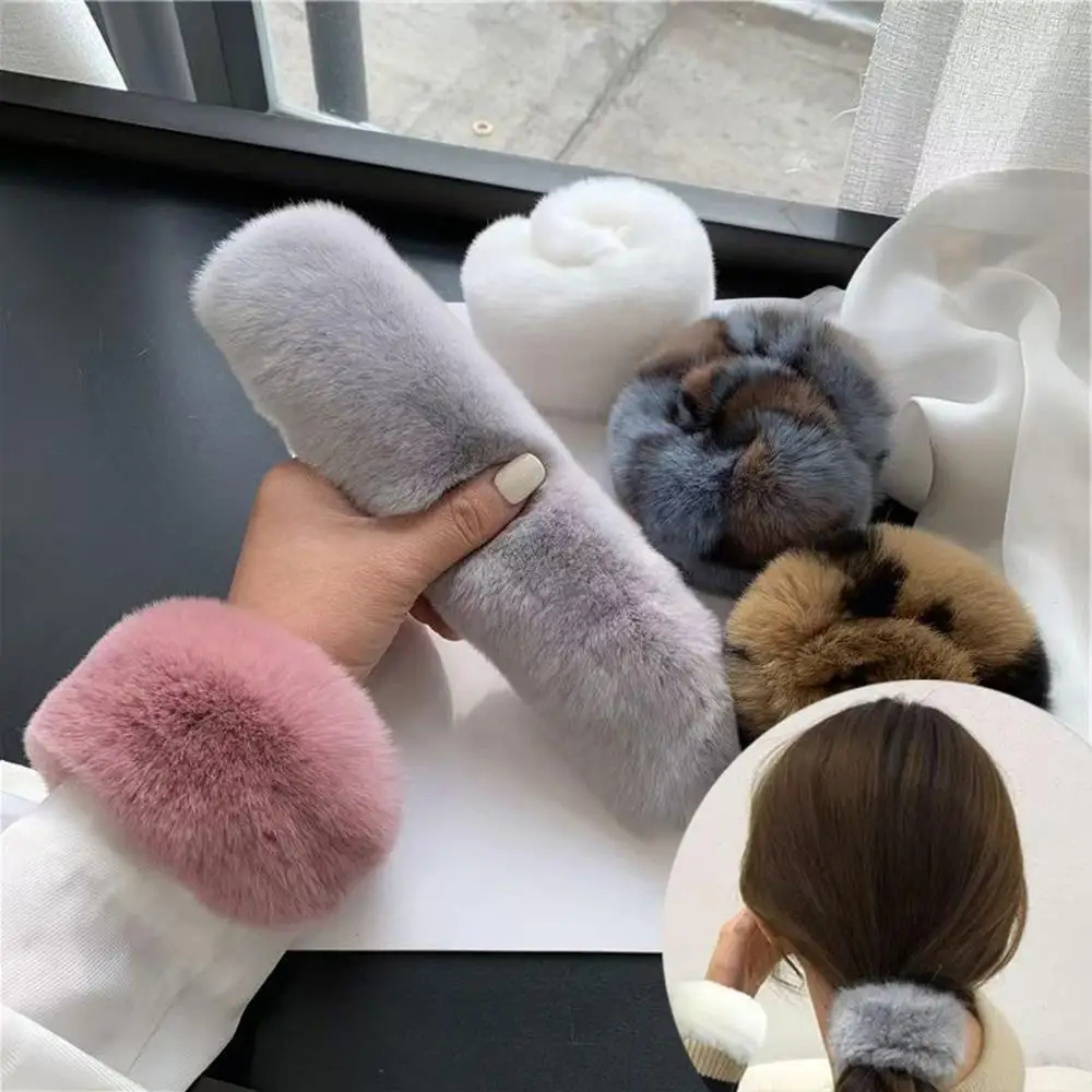 Rabbit Fur Hair Bands For Women Ponytail Holder Automatic Curle Wristband Scrunchies Fluffy Fur Hair Rope Cuffs Hair Accessories
Rabbit Fur Hair Bands For Women Ponytail Holder Automatic Curle Wristband Scrunchies Fluffy Fur Hair Rope Cuffs Hair Accessories