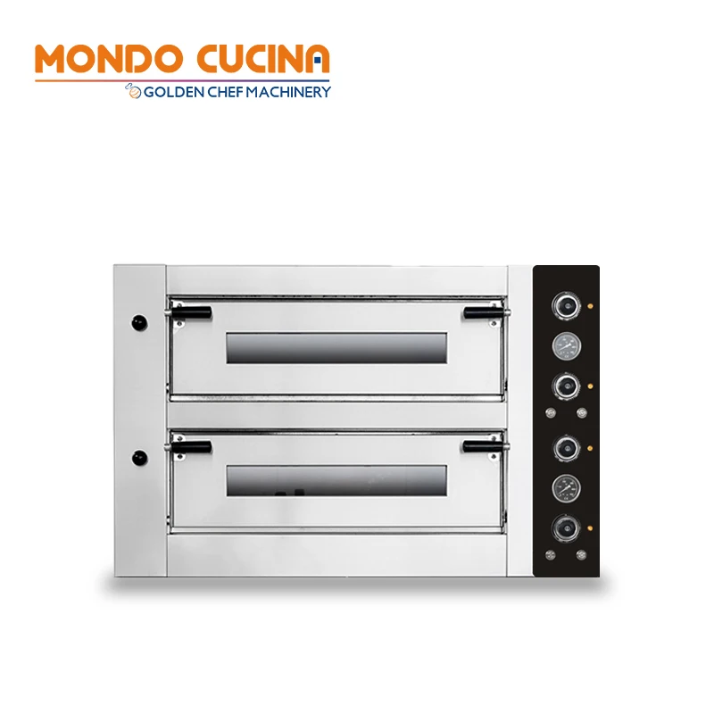 Professional High Efficiency 2 Deck 4 Tray Commercial Pizza Oven New for Restaurant Food Shop Retail Bakery Deck Oven
Professional High Efficiency 2 Deck 4 Tray Commercial Pizza Oven New for Restaurant Food Shop Retail Bakery Deck Oven