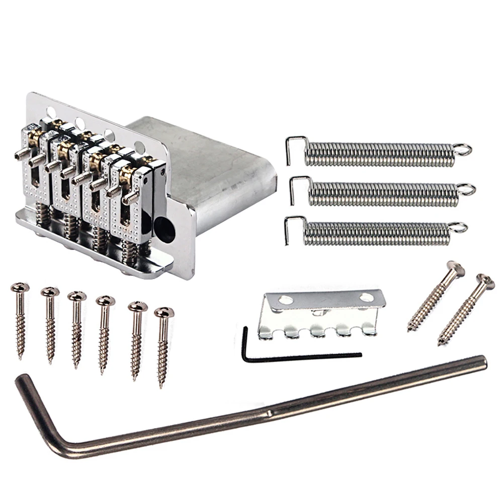 4 String Electric Guitar Ball Saddle Bridge Strain Plate Musical Instrument Replacement Violin Silver
4 String Electric Guitar Ball Saddle Bridge Strain Plate Musical Instrument Replacement Violin Silver