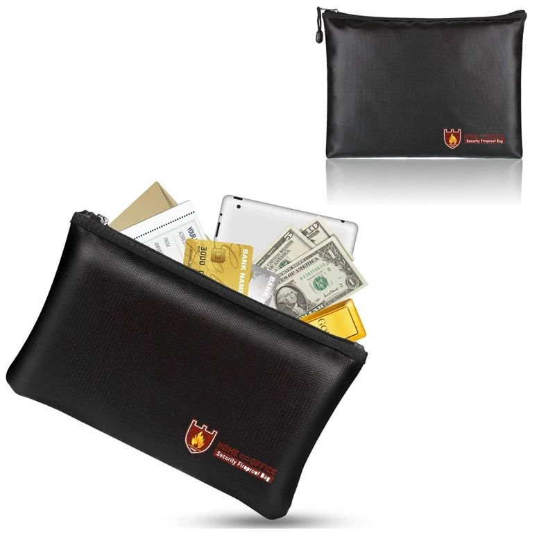 Fireproof Document Bags, Waterproof And Fireproof Bag With Fireproof Zipper For Ipad, Money, Jewelry, Passport, Document Storage
Fireproof Document Bags, Waterproof And Fireproof Bag With Fireproof Zipper For Ipad, Money, Jewelry, Passport, Document Storage