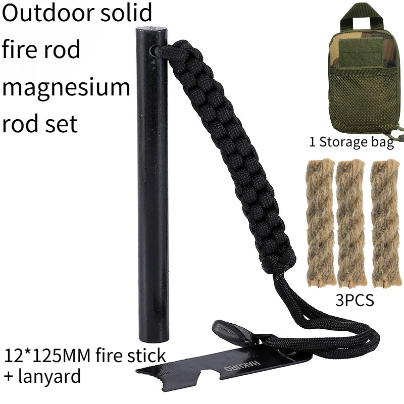 Large-sized Solid Ignition Stick Set Magnesium Stick Wilderness Survival Emergency Equipment Outdoor Multi-functional Igniter
Large-sized Solid Ignition Stick Set Magnesium Stick Wilderness Survival Emergency Equipment Outdoor Multi-functional Igniter
