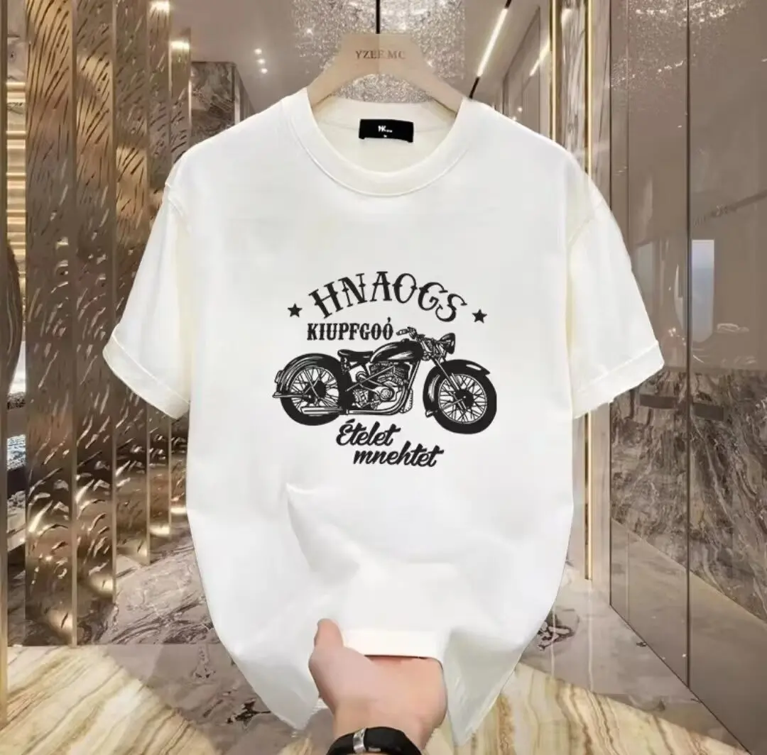 Fashion Heavy Cotton Short Sleeve T-shirt Men Summer Vintage Motorcycle Print Shoulder Round Neck Half Sleeve T-shirt Men
Fashion Heavy Cotton Short Sleeve T-shirt Men Summer Vintage Motorcycle Print Shoulder Round Neck Half Sleeve T-shirt Men
