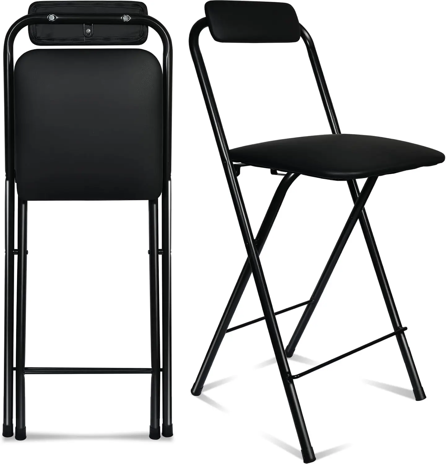 Высокий складной барный стул со спинкой, портативный складной стул для кухни и сидения на столешнице
Высокий складной барный стул со спинкой, портативный складной стул для кухни и сидения на столешнице