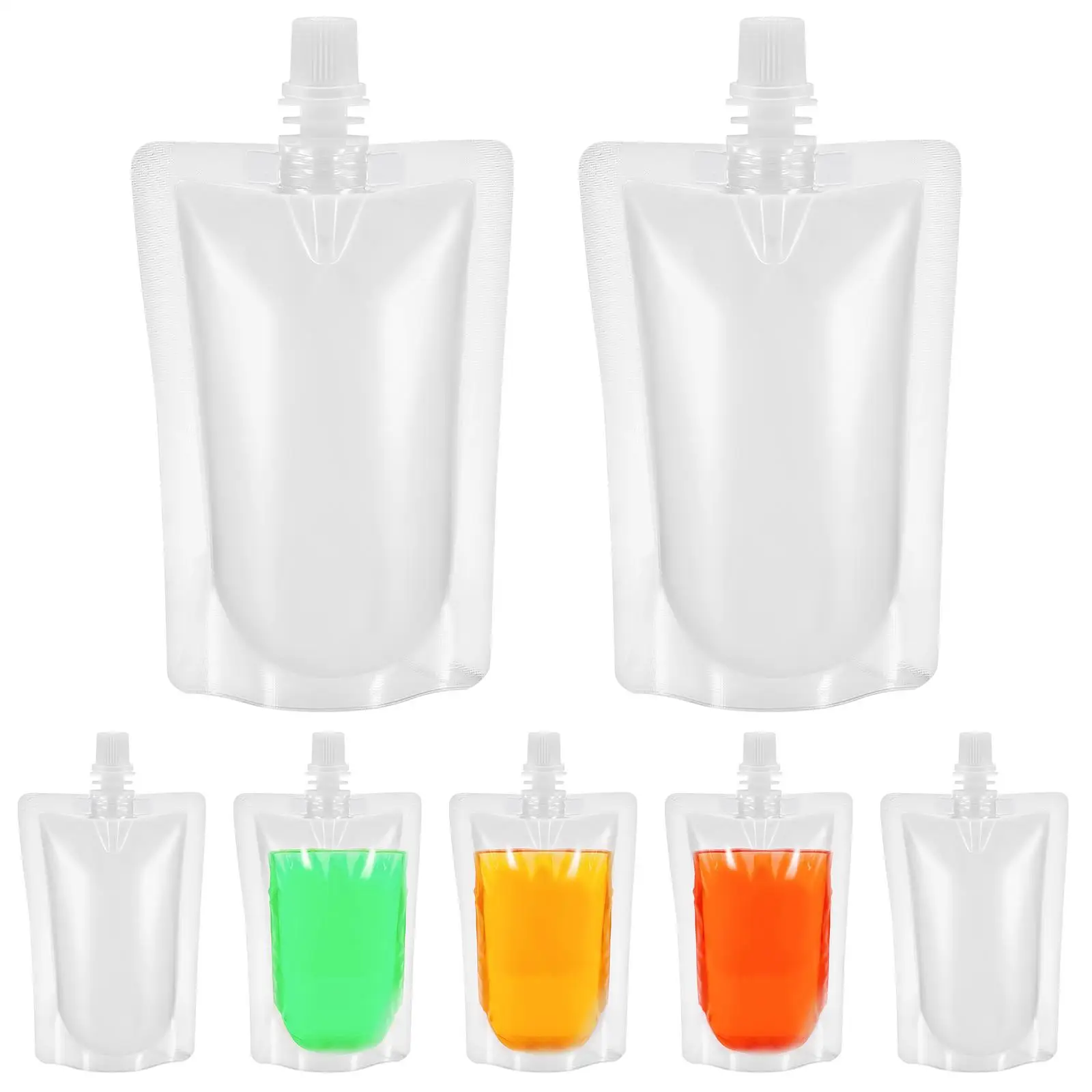 50 Pcs Nozzle Sealed Packaging Bag Foldable Plastic Flasks Drink Juice Soybean Milk Travel Bag Beverages Container
50 Pcs Nozzle Sealed Packaging Bag Foldable Plastic Flasks Drink Juice Soybean Milk Travel Bag Beverages Container
