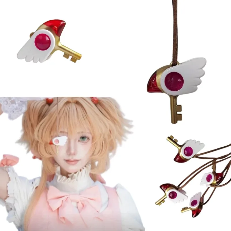 Kinomoto Sakura Necklace Cosplay Props Lovely Bird Head Seal Key Pendant Necklace Anime Peripheral Keychain Birthday Gifts
Kinomoto Sakura Necklace Cosplay Props Lovely Bird Head Seal Key Pendant Necklace Anime Peripheral Keychain Birthday Gifts