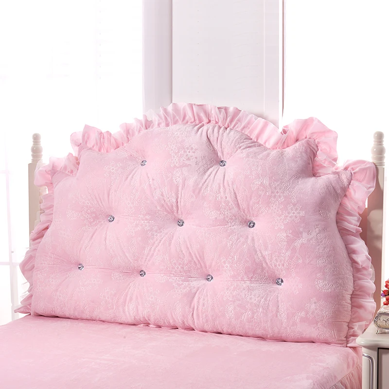 Подушка для изголовья кровати из кристаллического бархата 2019 года, осенне-зимняя, свадебная, двуспальная, большая, розовая, в стиле принцессы
Подушка для изголовья кровати из кристаллического бархата 2019 года, осенне-зимняя, свадебная, двуспальная, большая, розовая, в стиле принцессы
