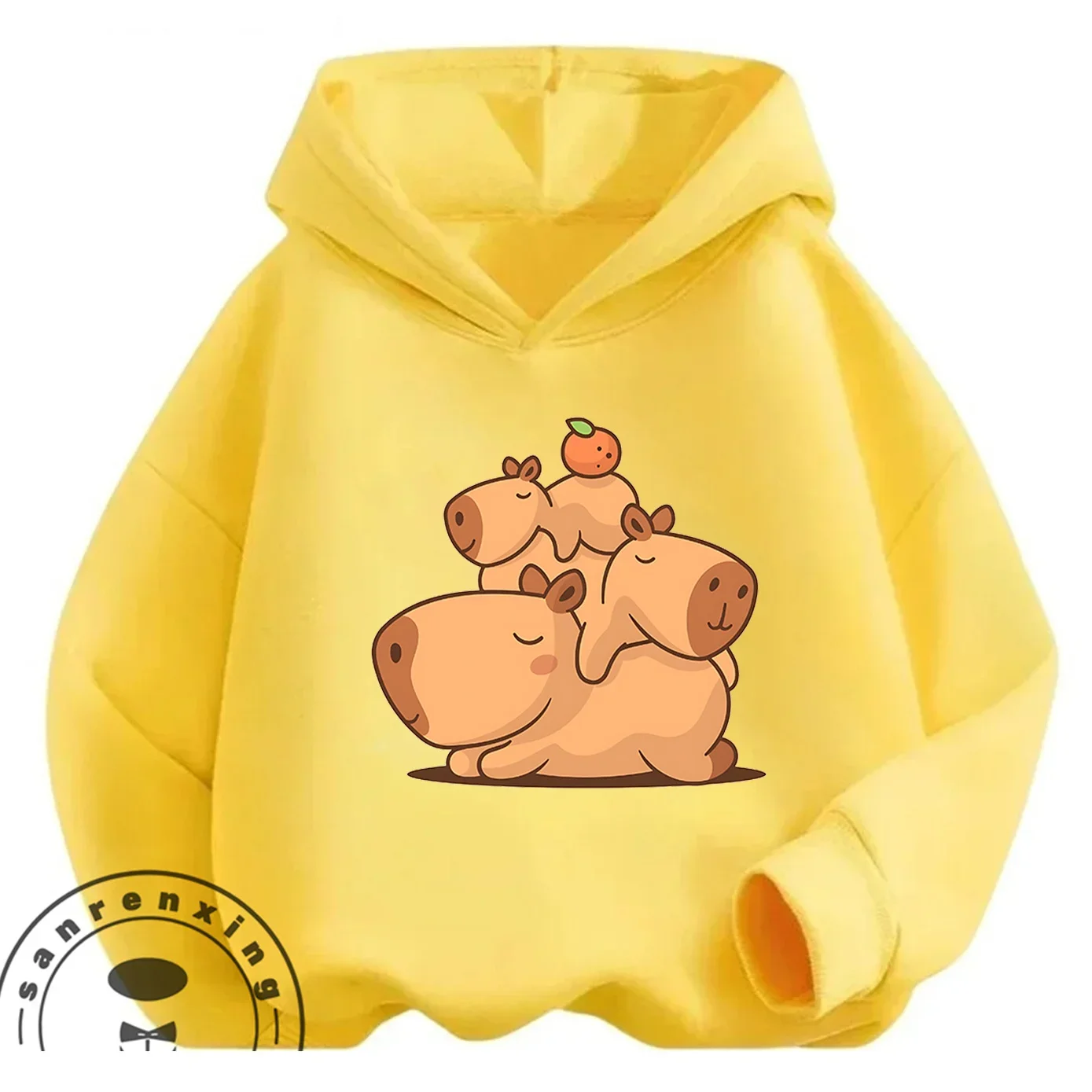 Autumn Winter Stylish Hooded Sweatshirt Capybara Capybara 3-14Y Boys Girls Cute Kawaii Cartoon Street Hot Outdoor Casual
Autumn Winter Stylish Hooded Sweatshirt Capybara Capybara 3-14Y Boys Girls Cute Kawaii Cartoon Street Hot Outdoor Casual