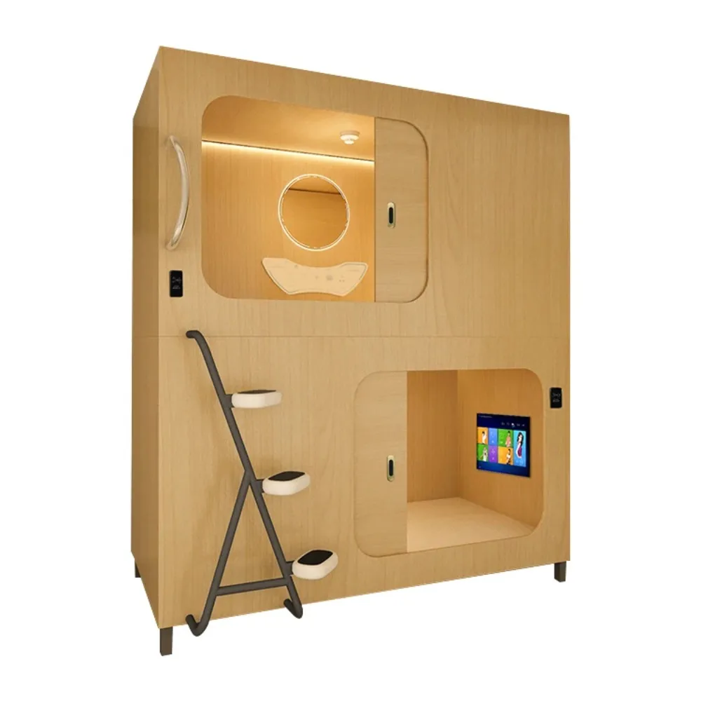 Simplified Solid Wood Hotel Bed Capsule Modern Design Hotel Bed Sleep Capsule Double Layer
Simplified Solid Wood Hotel Bed Capsule Modern Design Hotel Bed Sleep Capsule Double Layer