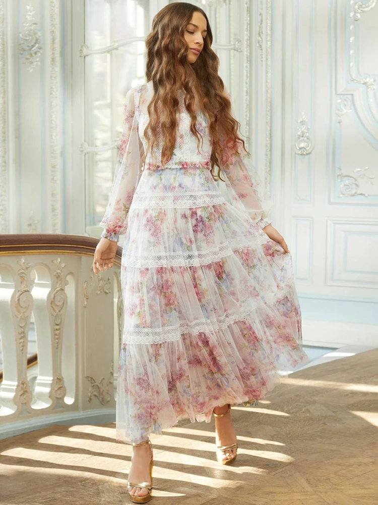 Spring Summer New High Quality Women's High Street Chic Bohemian Fashion Sunscreen Casual Party Elegant Print Mesh Long Dress
Spring Summer New High Quality Women's High Street Chic Bohemian Fashion Sunscreen Casual Party Elegant Print Mesh Long Dress