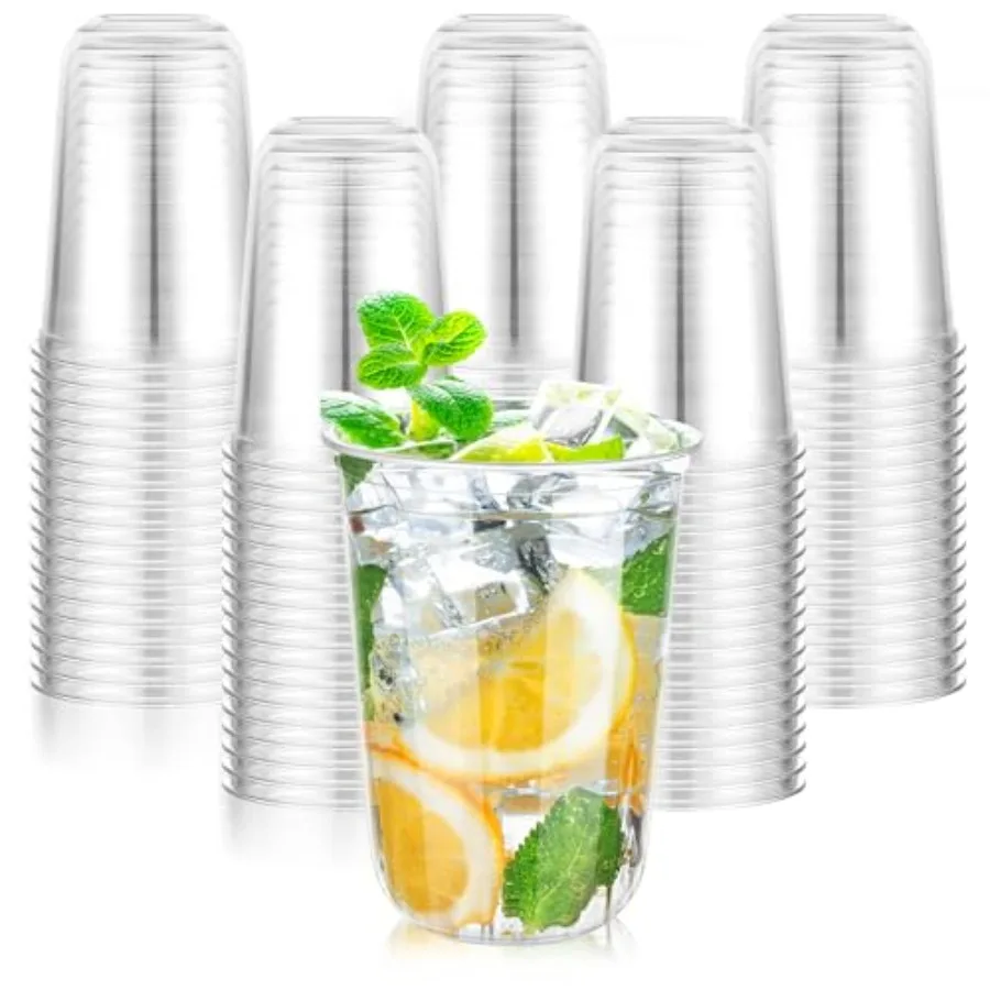 100 Pcs 16oz Clear Plastic Cups Disposable Wine Cups Round Bottom Stemless Disposable Wine Glasses for Cocktails Birthdays Wedd
100 Pcs 16oz Clear Plastic Cups Disposable Wine Cups Round Bottom Stemless Disposable Wine Glasses for Cocktails Birthdays Wedd