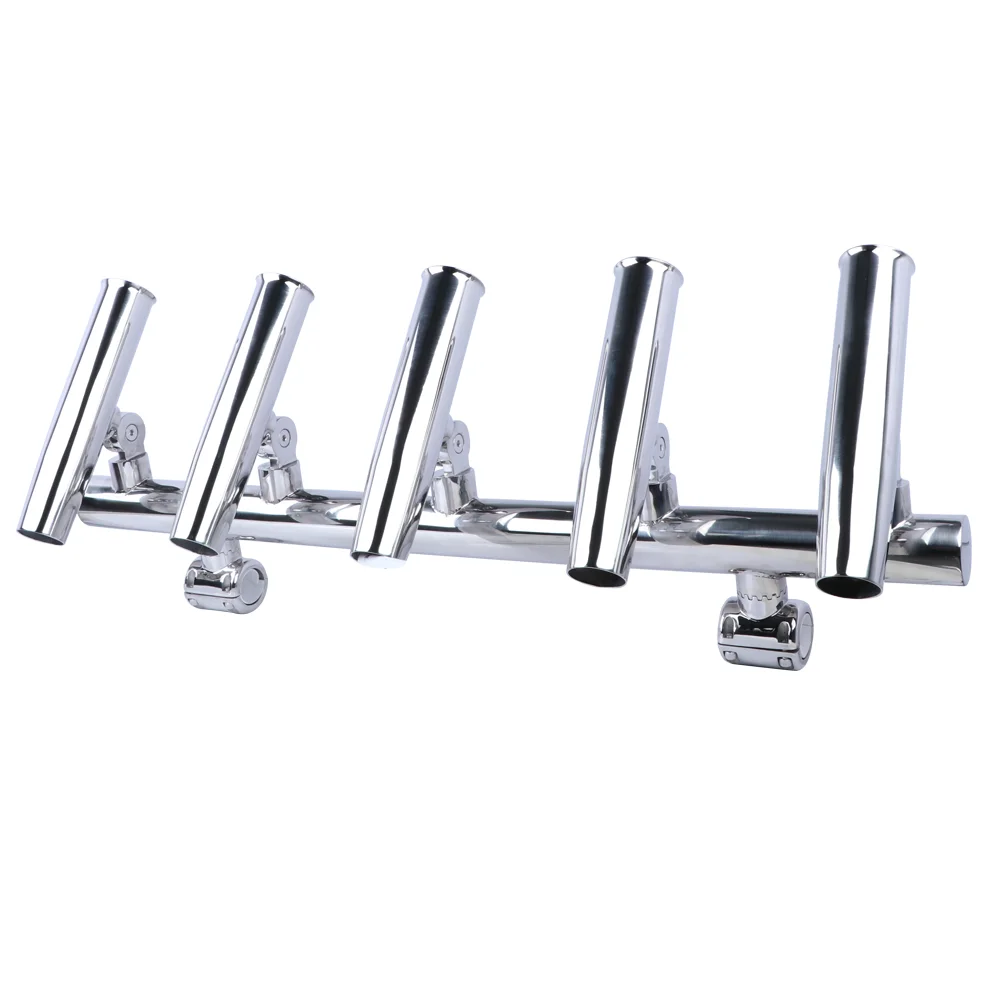 New Silver 316 Stainless Steel High Mirror Polish 5 Link Boat Fishing Rod Holder 10x32.4 Inches
New Silver 316 Stainless Steel High Mirror Polish 5 Link Boat Fishing Rod Holder 10x32.4 Inches