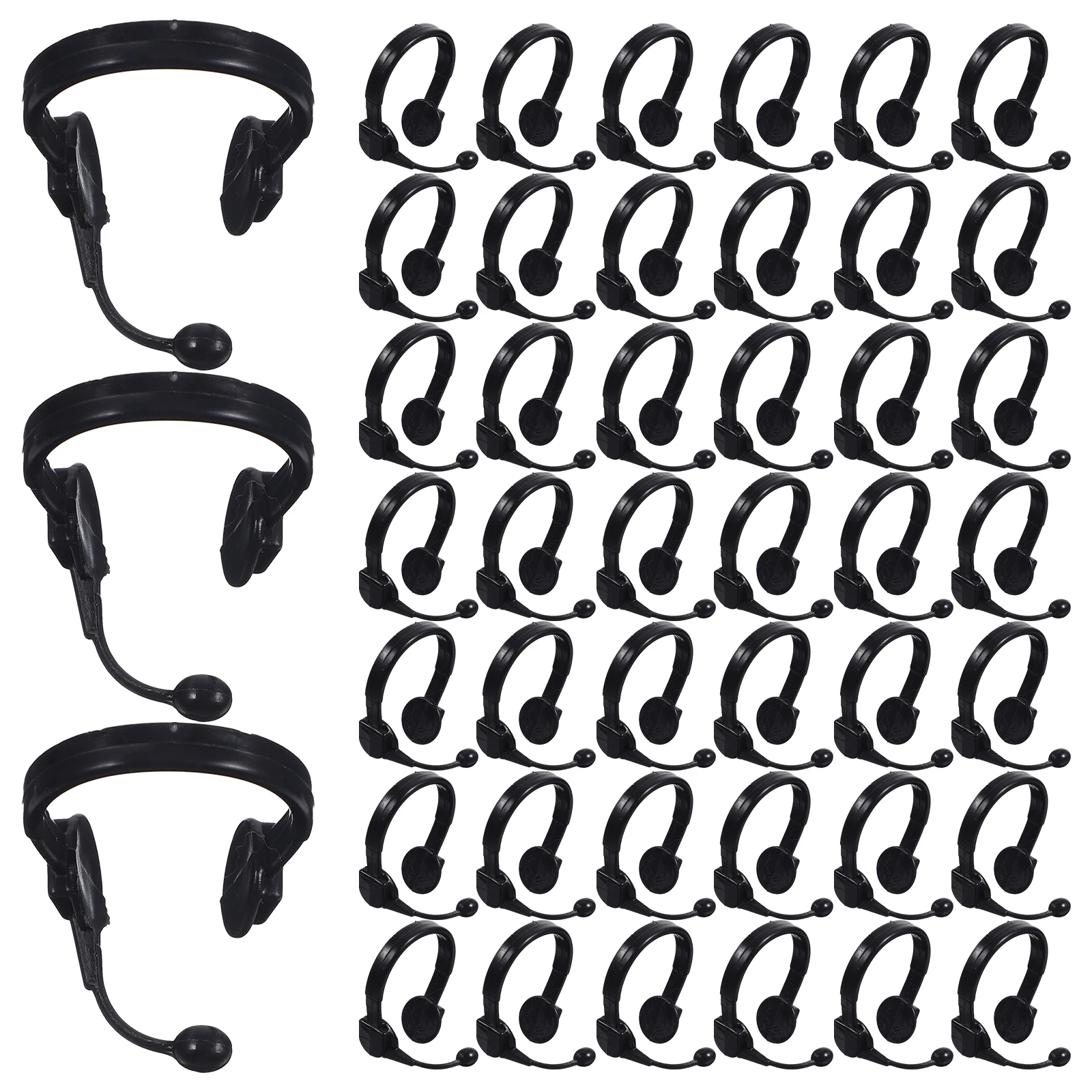 50 Pcs Miniature Microphone Headset for Kids Decorative Props Tiny Headphone Accessories House DIY Decors Plastic
50 Pcs Miniature Microphone Headset for Kids Decorative Props Tiny Headphone Accessories House DIY Decors Plastic