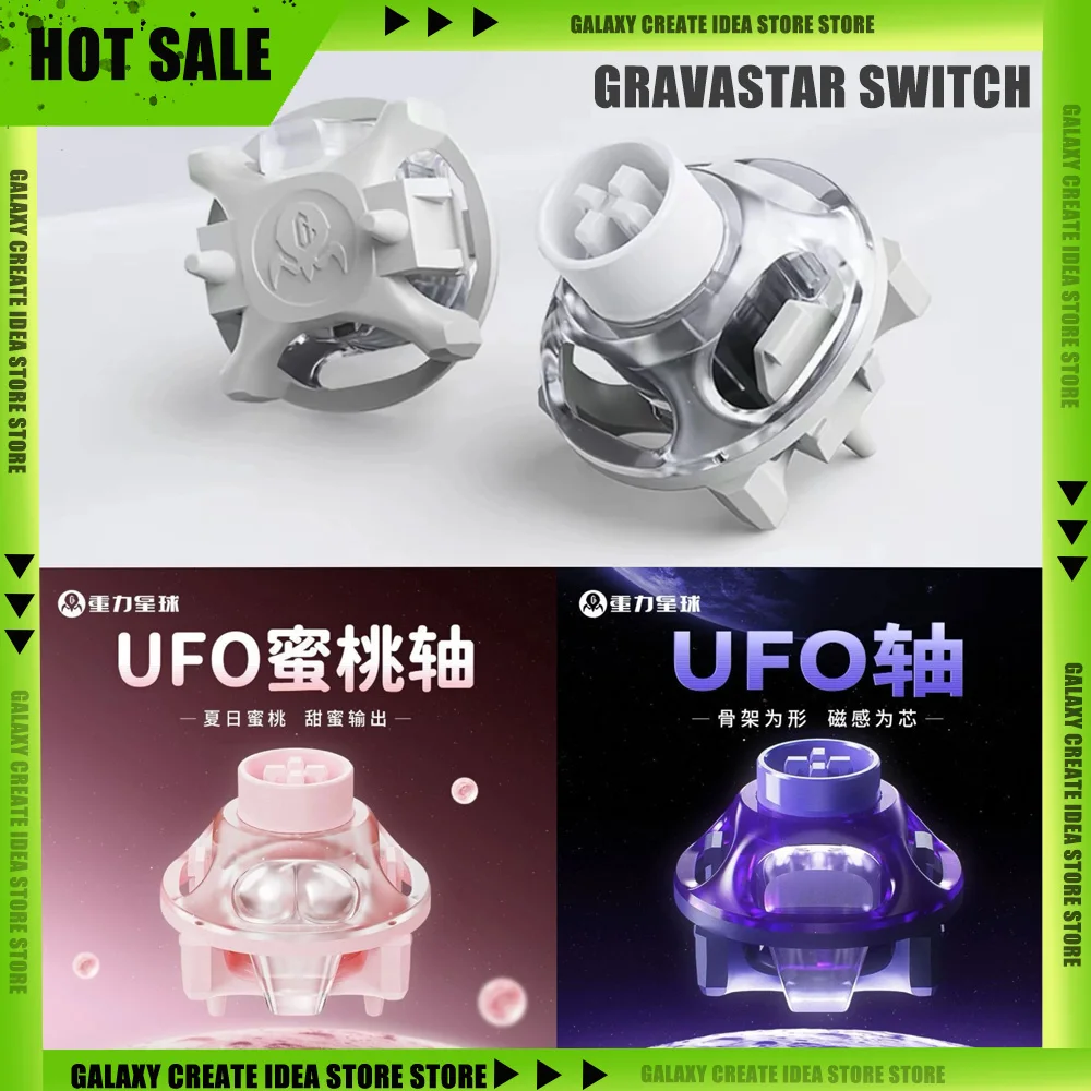 GravaStar UFO Magnetic Switch Long Spring Back-sealed Magnetic Mechanical keyboard Switch PC Gamer Accessories Gifts
GravaStar UFO Magnetic Switch Long Spring Back-sealed Magnetic Mechanical keyboard Switch PC Gamer Accessories Gifts