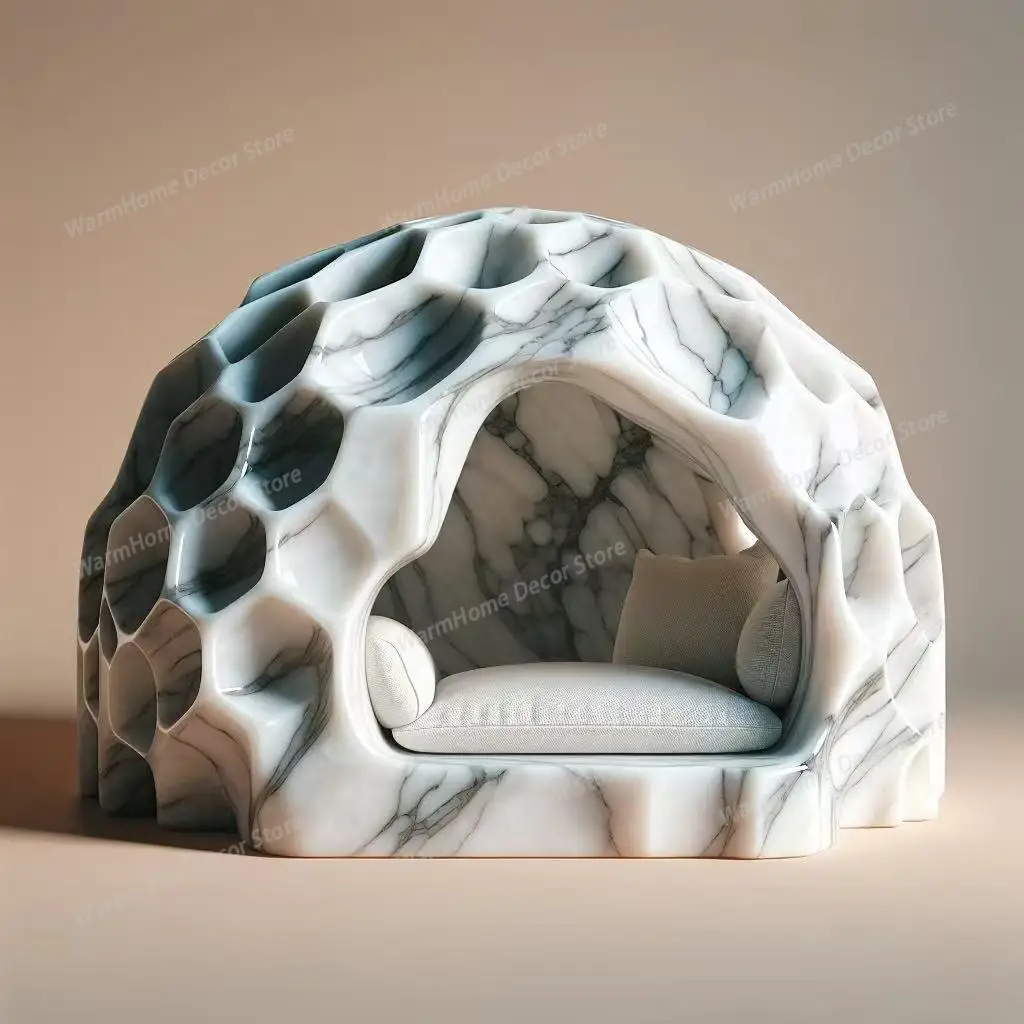 Luxury Marble Cat House - Thermal Solid Stone Pet Bed, Modern Minimalist Cat Furniture for Indoor Designer Shelter
Luxury Marble Cat House - Thermal Solid Stone Pet Bed, Modern Minimalist Cat Furniture for Indoor Designer Shelter