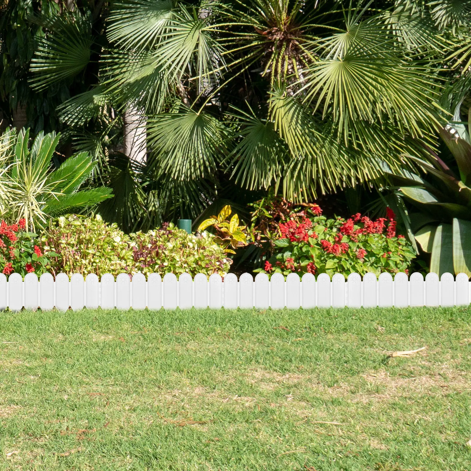5Pcs Garden Fence Plastic Landscaping Fence Decorative Lawn Edging for Outdoor Indoor Yard Border Flower Bed Patio Fencing
5Pcs Garden Fence Plastic Landscaping Fence Decorative Lawn Edging for Outdoor Indoor Yard Border Flower Bed Patio Fencing