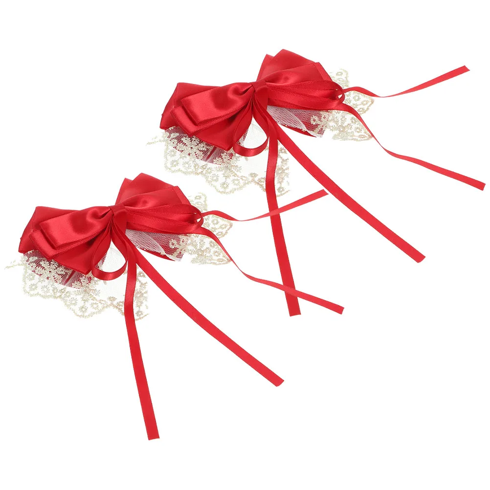 2pcs Lace Decorative Hair Ribbon Bows Hairstyle Accessories Clip On Hairpin Clips Women Sweet Fashionable Lightweight
2pcs Lace Decorative Hair Ribbon Bows Hairstyle Accessories Clip On Hairpin Clips Women Sweet Fashionable Lightweight