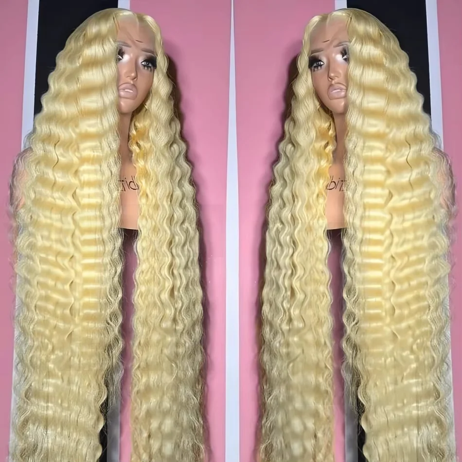 30 Inch 13x6 Transparent HD 613 Honey Blonde Deep Wave Lace Frontal Wigs Brazilian 13x4 Curly Colored Lace Front Human Hair Wigs
30 Inch 13x6 Transparent HD 613 Honey Blonde Deep Wave Lace Frontal Wigs Brazilian 13x4 Curly Colored Lace Front Human Hair Wigs