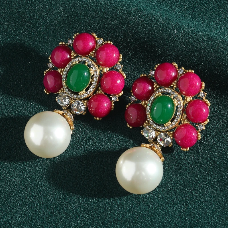 Vintage Pink Pearl Flower Drop Earring Antique Retro Style Designer For Women Classic Accessories Luxury Elegant New 2026 Gift
Vintage Pink Pearl Flower Drop Earring Antique Retro Style Designer For Women Classic Accessories Luxury Elegant New 2026 Gift