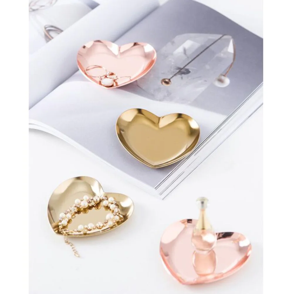 2pcs Heart Shape Stainless Steel Jewelry Tray Trinket Dish For Earrings Necklaces Bracelets Storage Home Bathroom Bedroom
2pcs Heart Shape Stainless Steel Jewelry Tray Trinket Dish For Earrings Necklaces Bracelets Storage Home Bathroom Bedroom