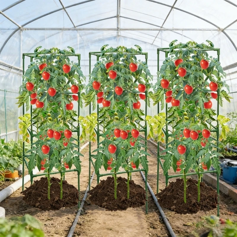 3 Piece Set Of 120cm Tall Square Tomato Cage Including Planting Bag Constructed Of Strong Steel For Outdoor Gardening D2RD
3 Piece Set Of 120cm Tall Square Tomato Cage Including Planting Bag Constructed Of Strong Steel For Outdoor Gardening D2RD