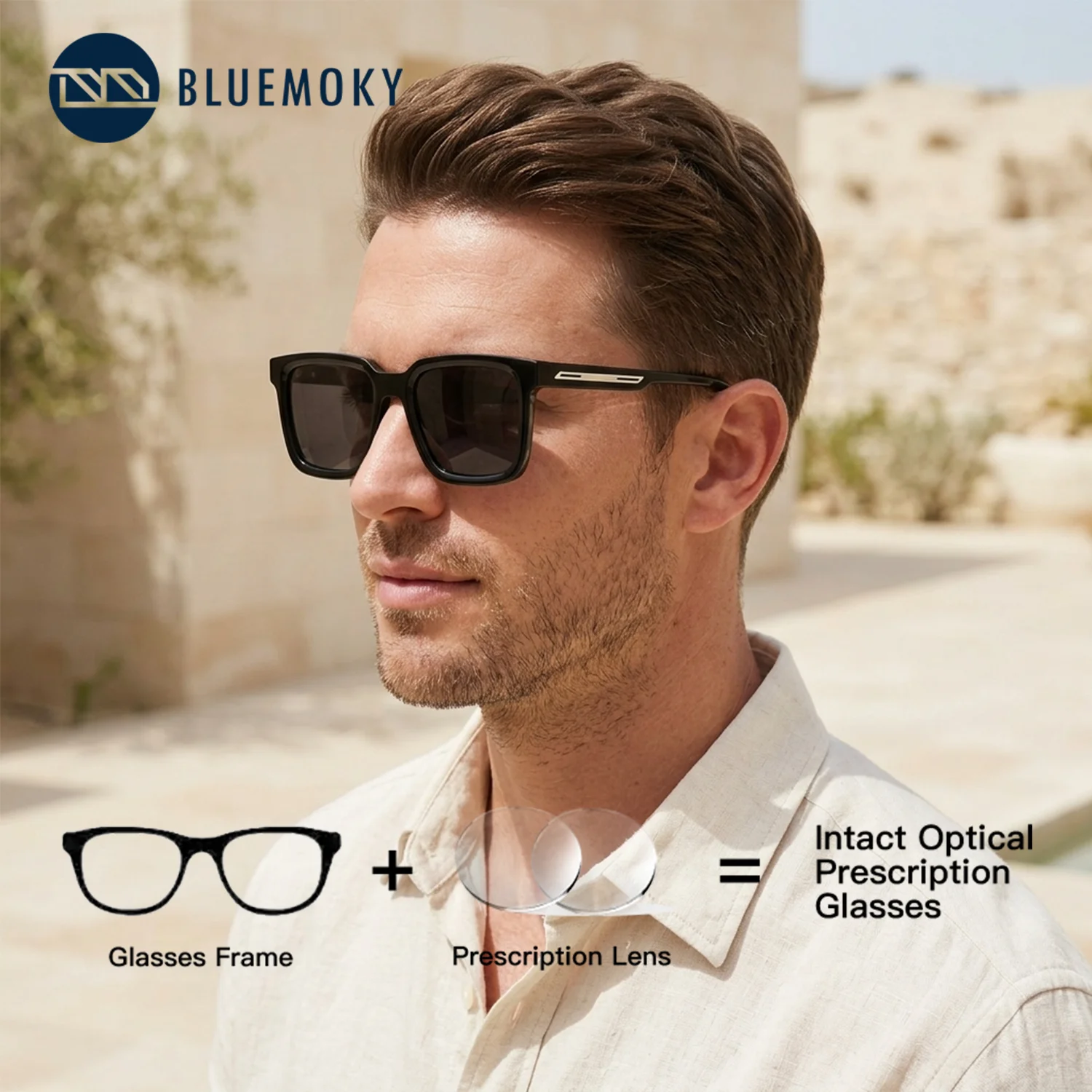BLUEMOKY Fashion Square Polarized Prescription Sunglasses UV400 Acetate Man Reading Golf Shadow Sun Glasses
BLUEMOKY Fashion Square Polarized Prescription Sunglasses UV400 Acetate Man Reading Golf Shadow Sun Glasses